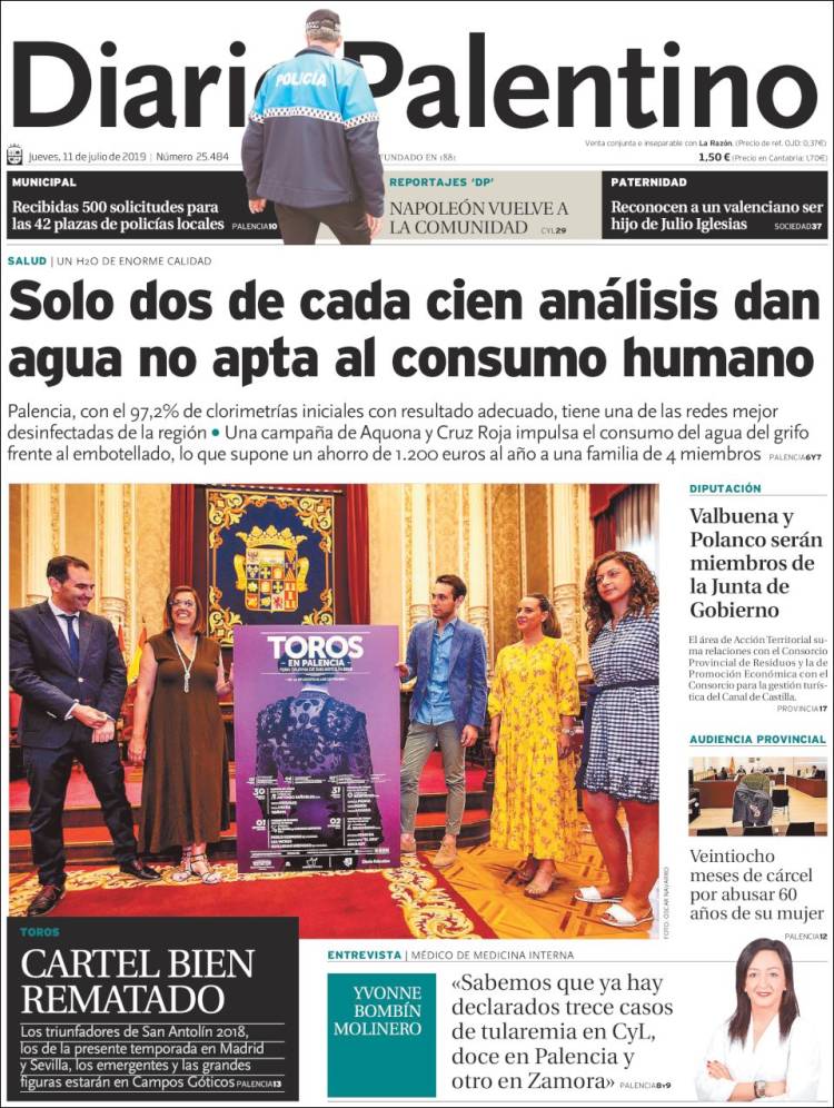 Portada de Diario Palentino (Spain)