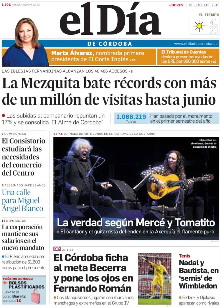 Portada de El Día de Córdoba (Spain)