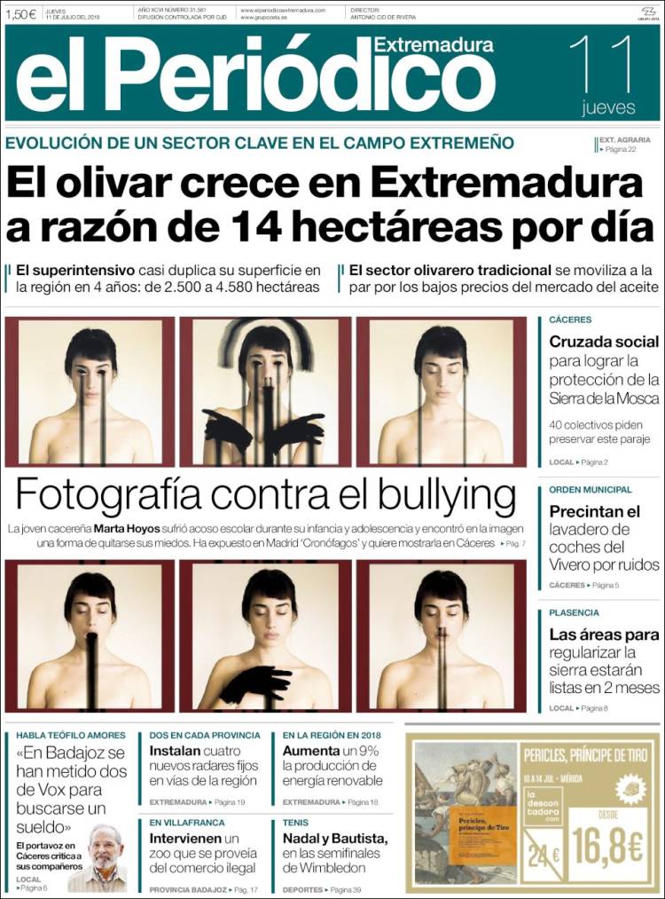 Portada de El Periódico de Extremadura (Spain)