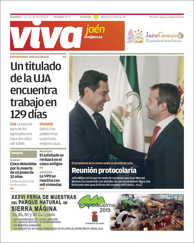 Portada de Viva Jaén (España)