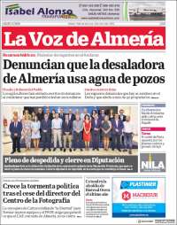 Portada de La Voz de Almería (Spain)