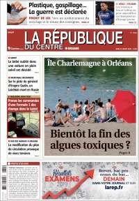 Portada de La République du Centre (Francia)