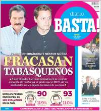 Portada de Diario Basta (México)