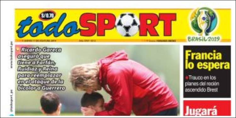 Portada de TodoSport (Perú)