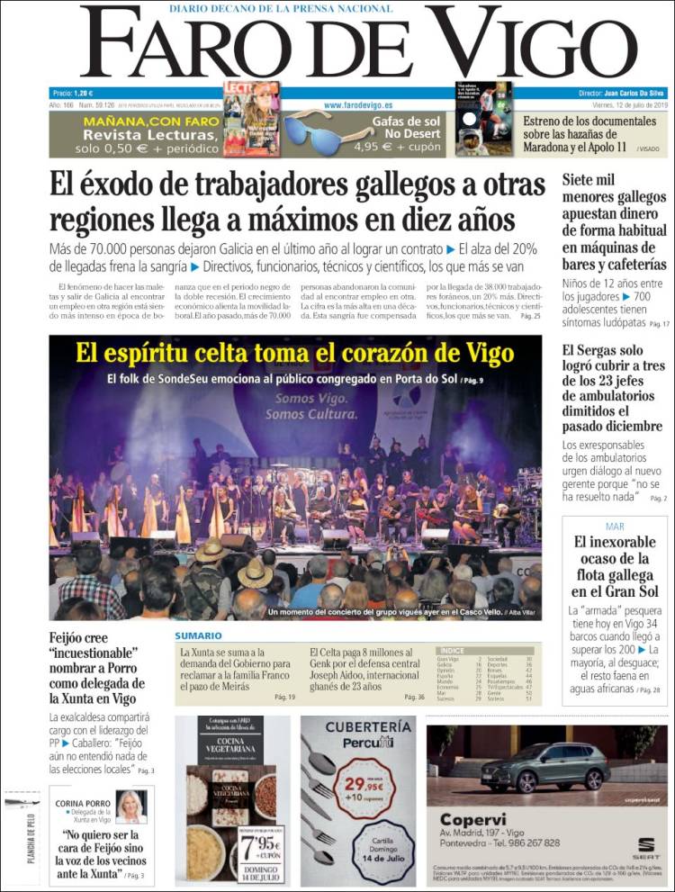 Portada de Faro de Vigo (Espa&ntilde;a)