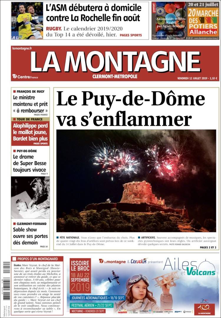 Portada de La Montagne (Francia)