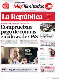 Portada de La Republica (Perú)