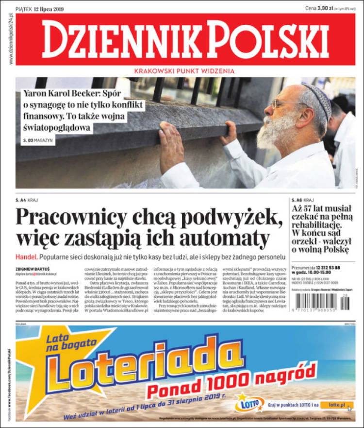 Portada de Dziennik (Polonia)