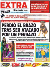 Portada de Diario Extra (Paraguay)
