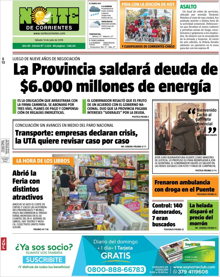 Portada de Norte Corrientes (Argentina)