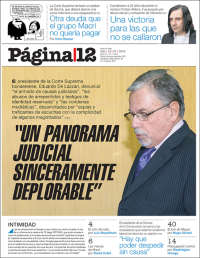 Portada de Página/12 (Argentina)