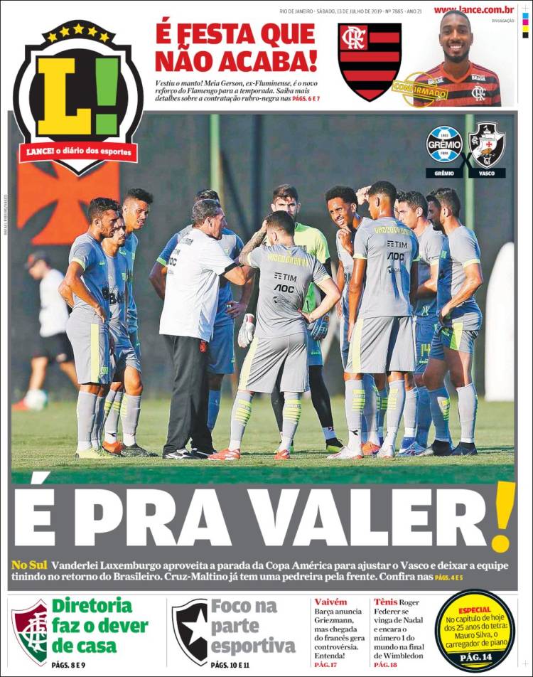 Portada de Lance! (Brasil)