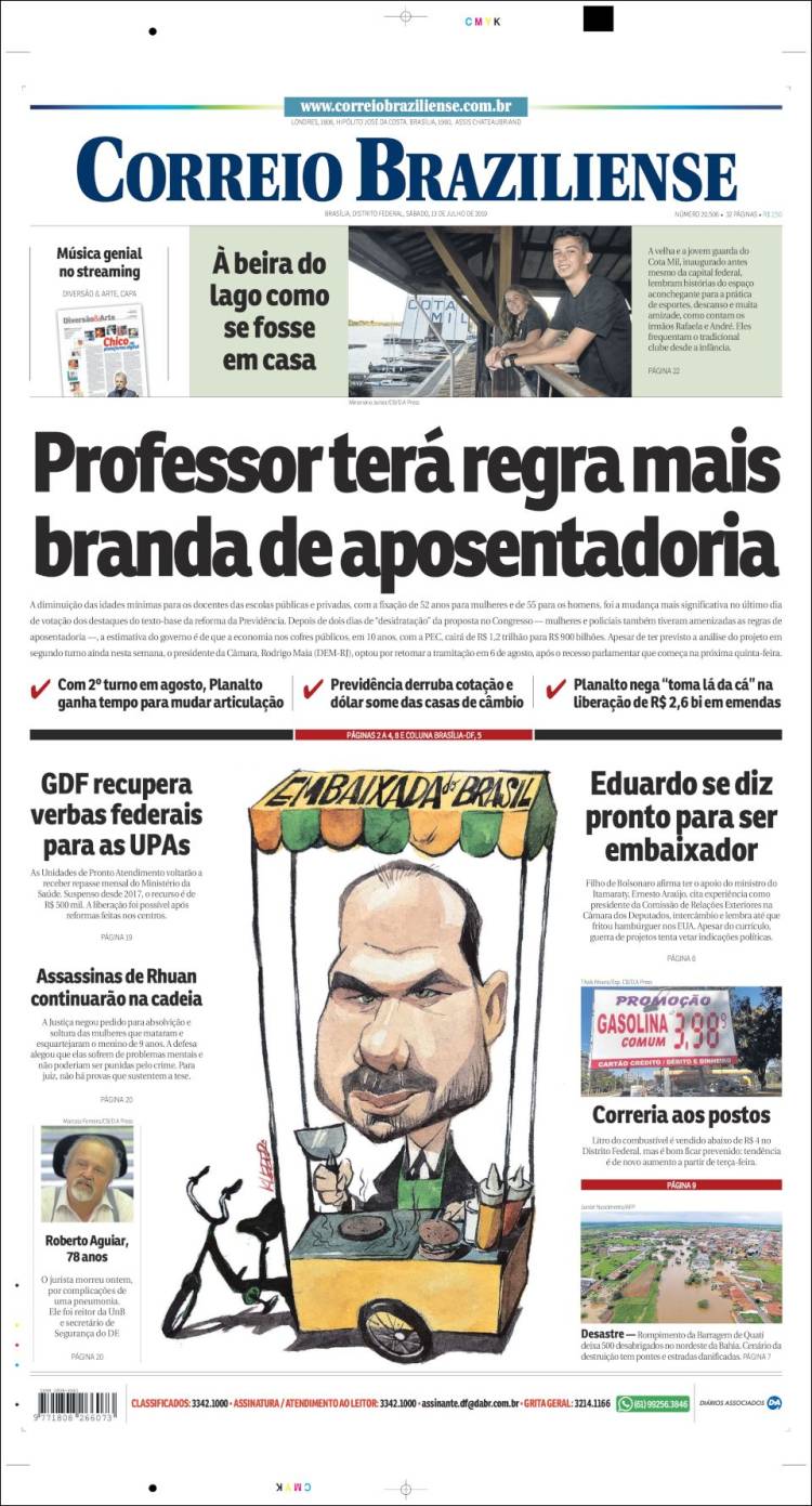 Portada de Correio Braziliense (Brasil)