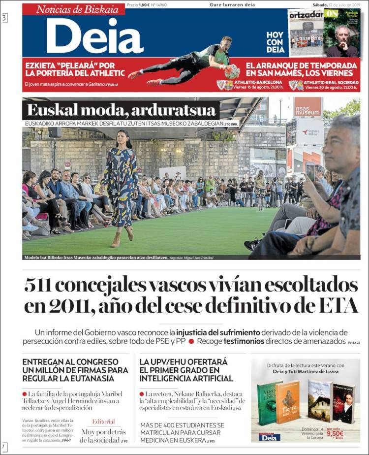 Portada de Deia (España)