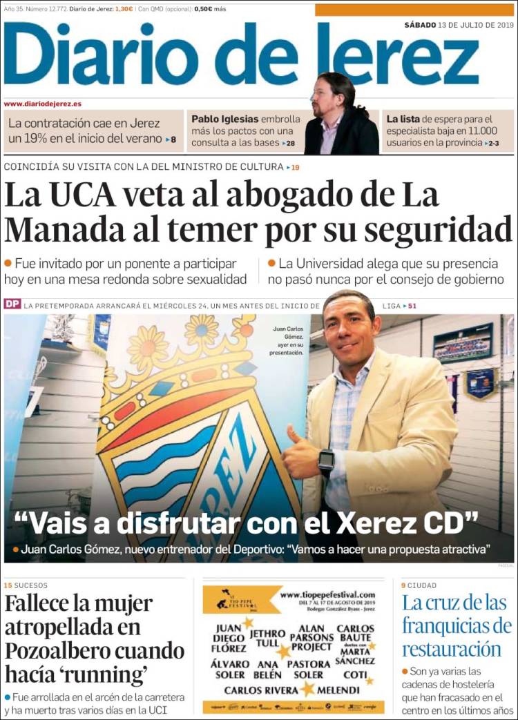 Portada de Diario de Jerez (España)