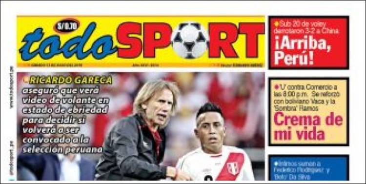 Portada de TodoSport (Perú)