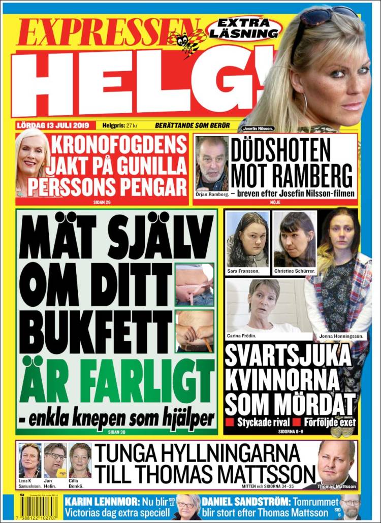 Portada de Expressen (Suecia)