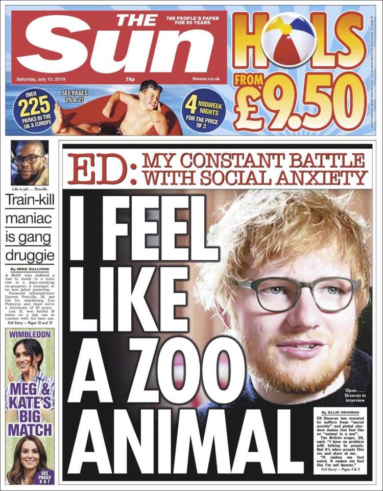 Portada de The Sun (Reino Unido)