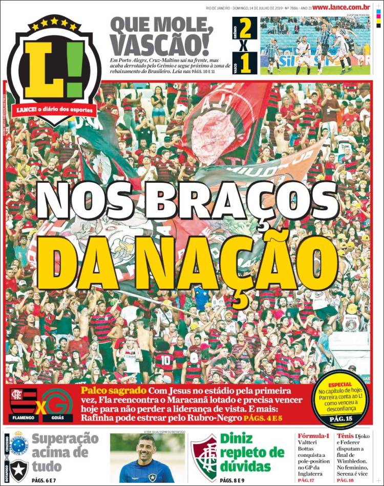 Portada de Lance! (Brasil)