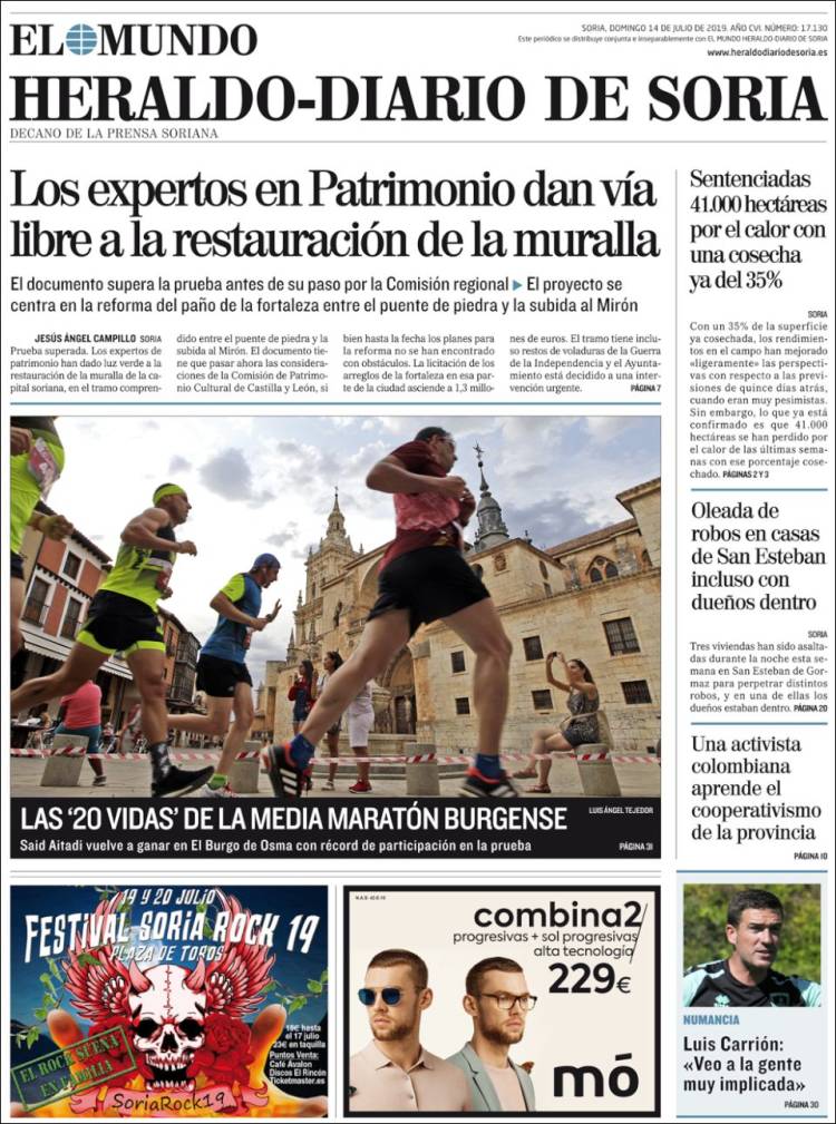 Portada de Diario de Soria (Spain)