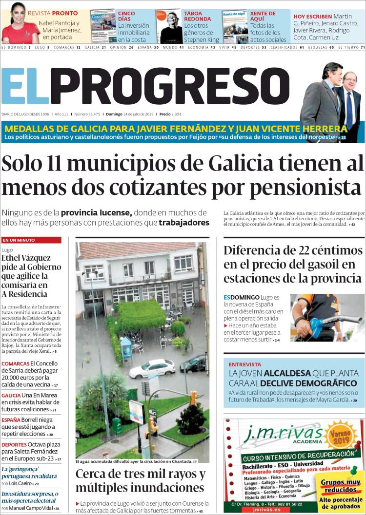 Portada de El Progreso (Spain)