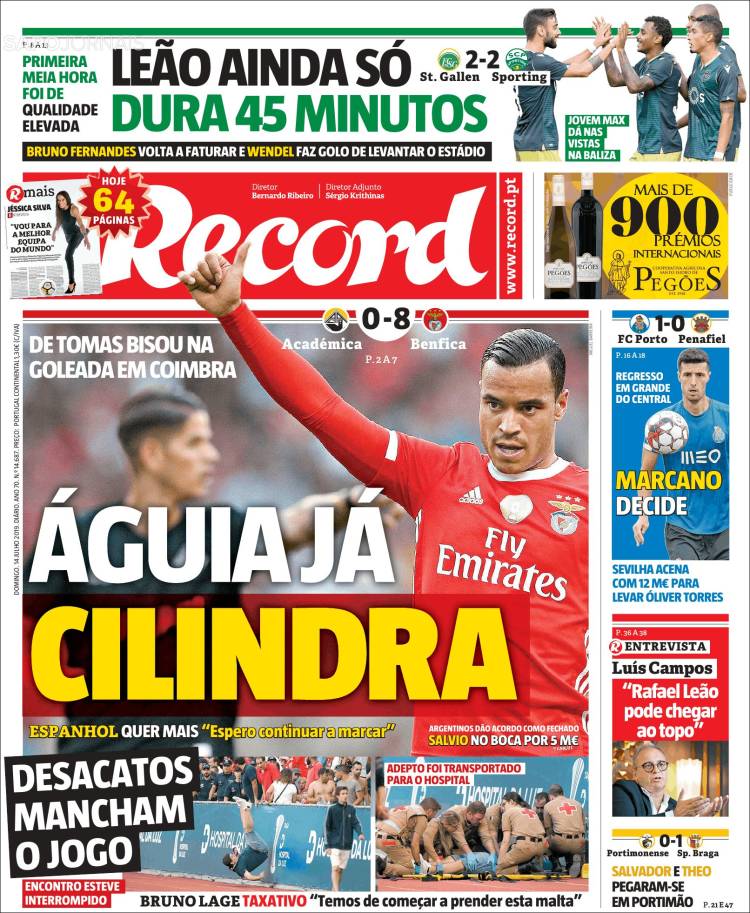 Portada de Record (Portugal)