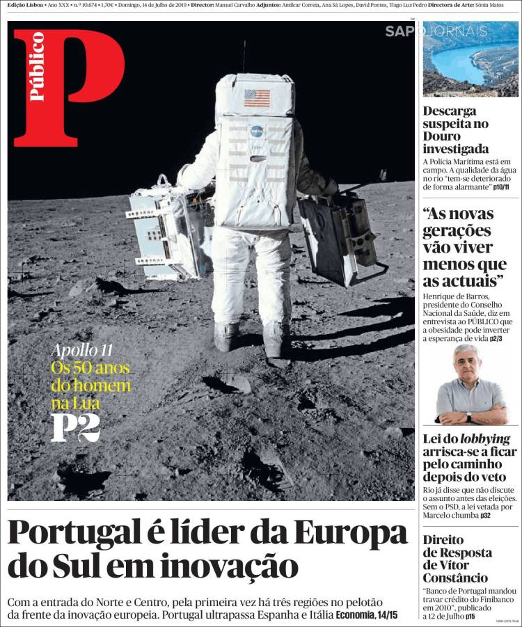 Portada de Público (Portugal)