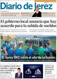 Portada de Diario de Jerez (España)