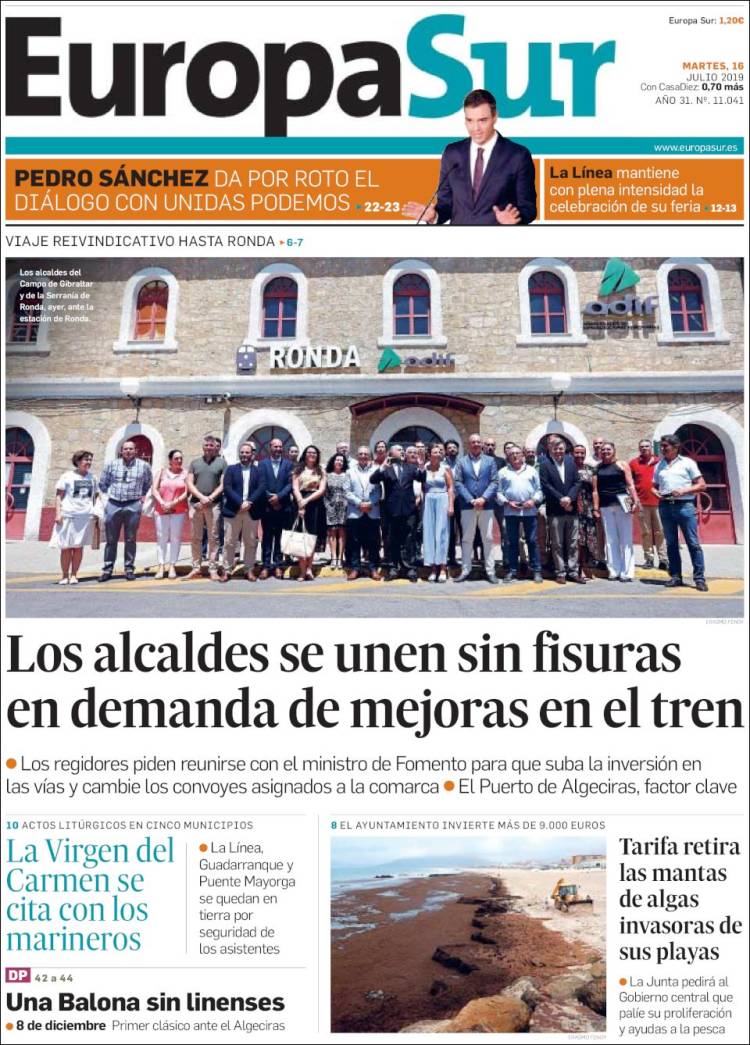 Portada de Europa Sur (España)