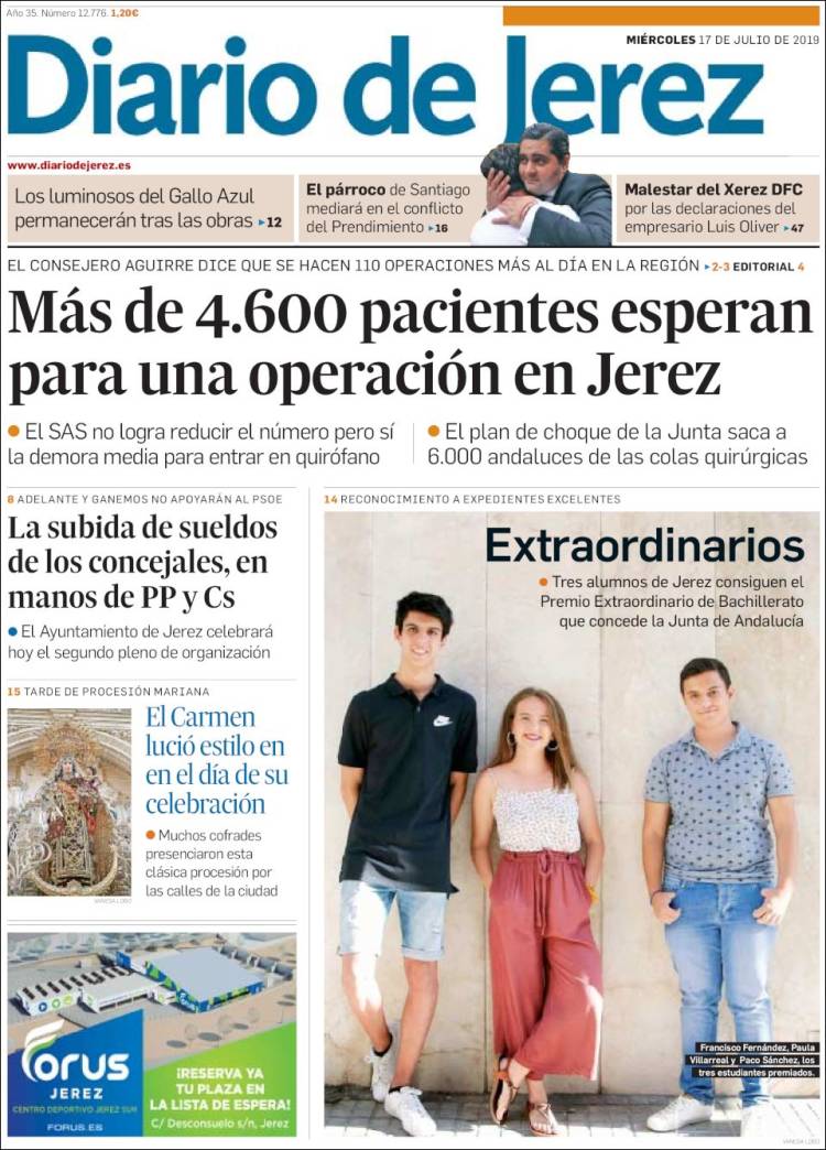 Portada de Diario de Jerez (España)