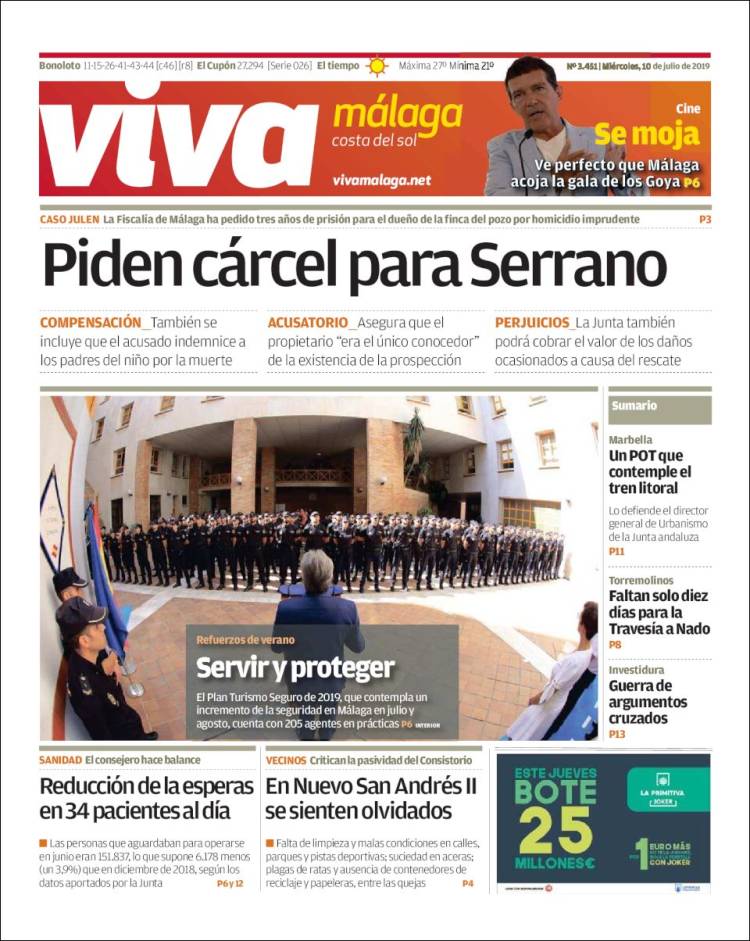 Portada de Viva Málaga (España)