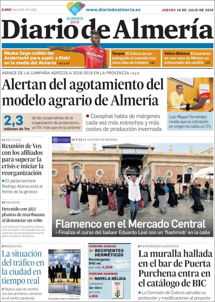 Portada de Diario de Almería (Espa&ntilde;a)