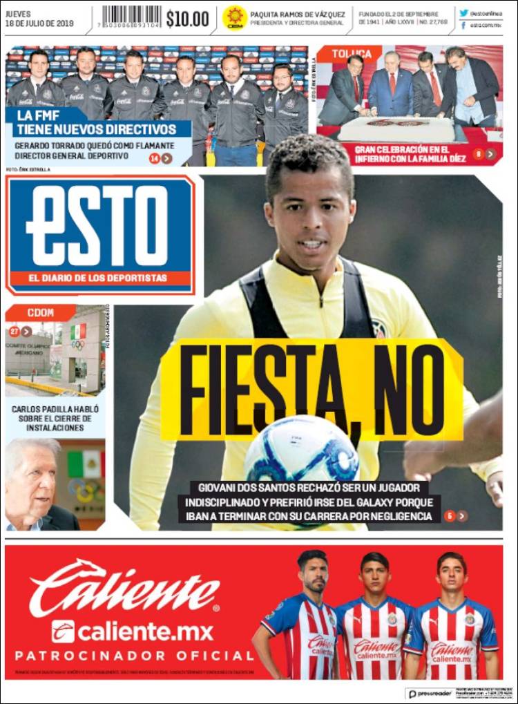 Portada de Esto (Mexique)