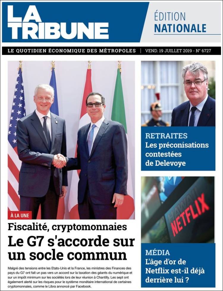 Portada de La Tribune (France)