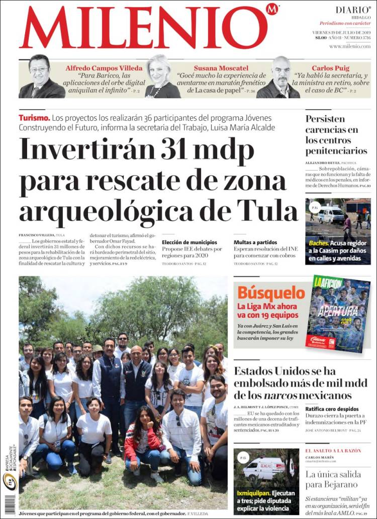 Portada de Milenio de Hidalgo (M&eacute;xico)