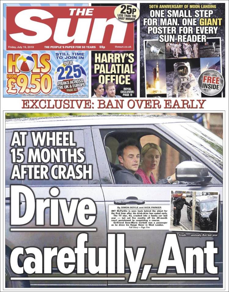 Portada de The Sun (Reino Unido)