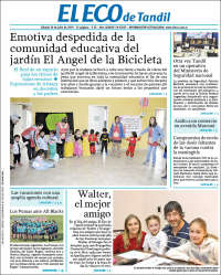 Portada de El Eco de Tandil (Argentina)
