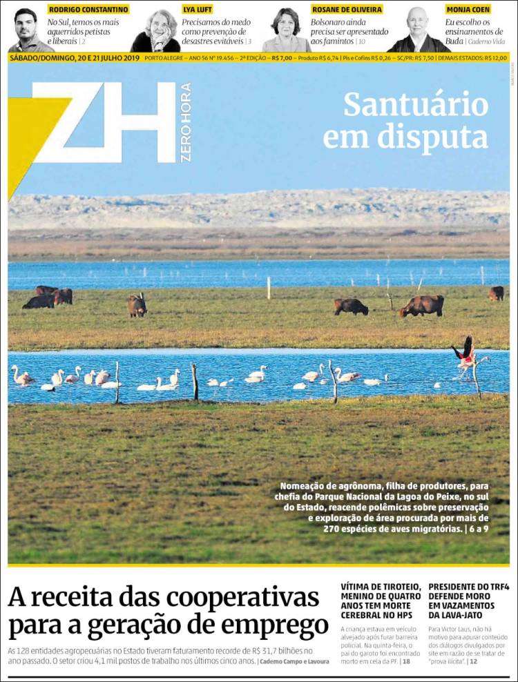 Portada de Zero Hora (Brasil)