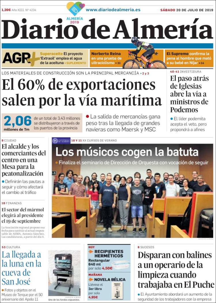 Portada de Diario de Almería (Espa&ntilde;a)