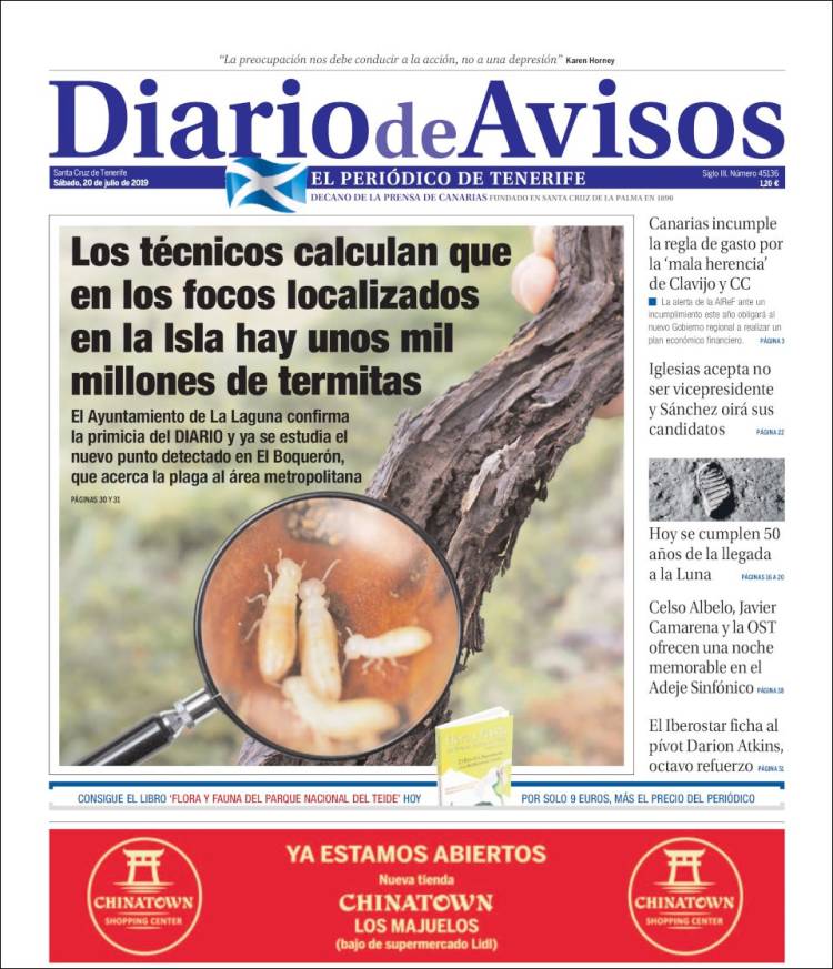 Portada de Diarios de Avisos (Espa&ntilde;a)