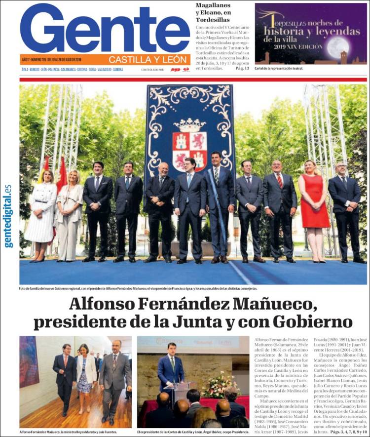Portada de Gente en Valladolid (Espa&ntilde;a)