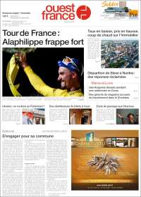 Portada de Ouest France (France)