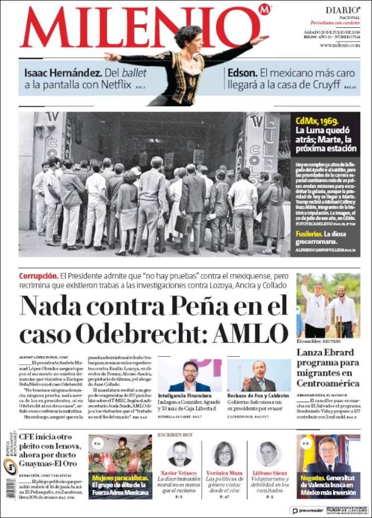 Portada de Milenio (México)