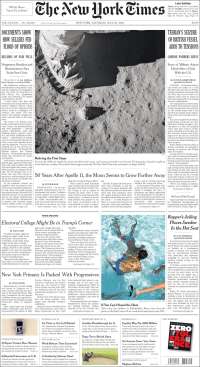 Portada de New York Times (USA)