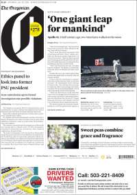 Portada de The Oregonian (USA)