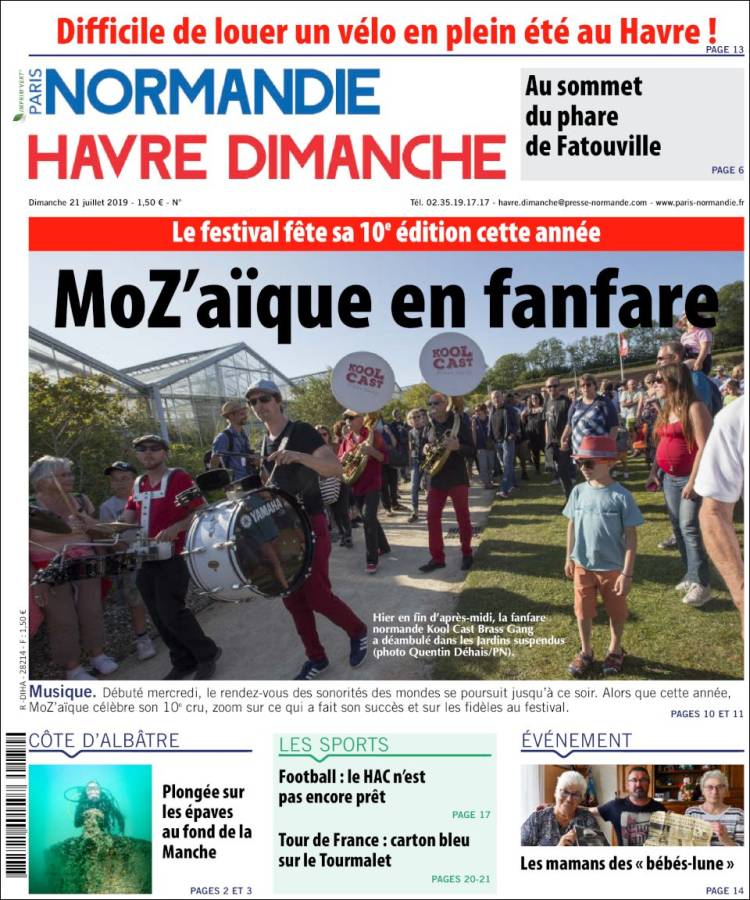 Portada de Le Havre Libre (Francia)