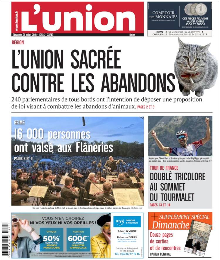 Portada de L'Union (Francia)