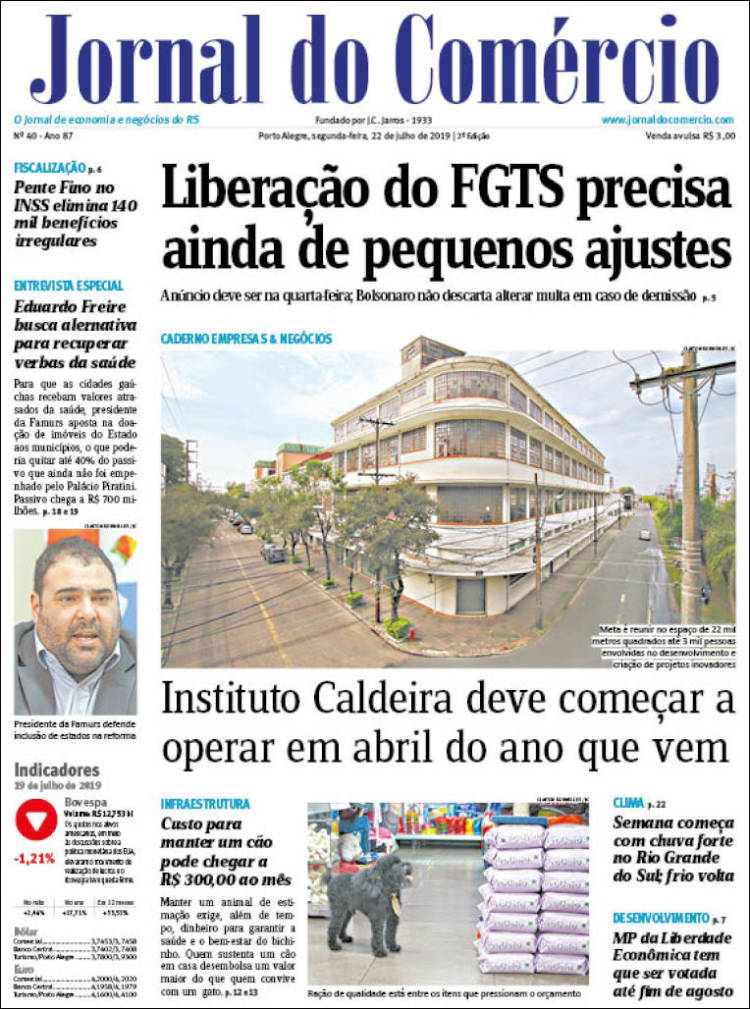 Portada de Jornal do Comércio (Brasil)