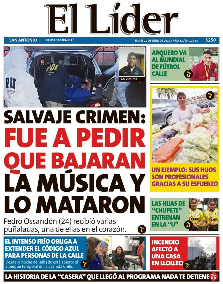 Portada de Lider de San Antonio (Chile)