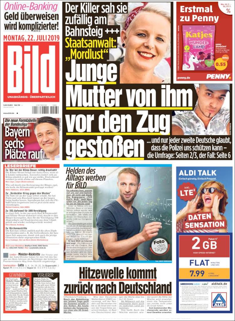 Portada de Bild (Alemania)